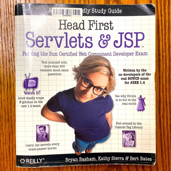 “Head First Servlets & JSP” Oreilly Study Guide for Web Component Developer Exam - Picture 1 of 11